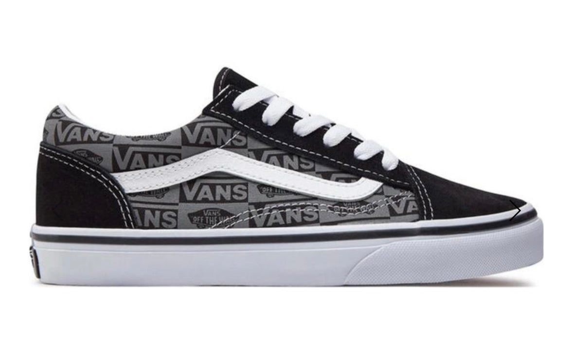 Vans Old Skool Logo black/grey Schuhe Sneaker