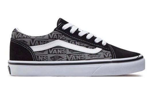 Vans Old Skool Logo black/grey Schuhe Sneaker